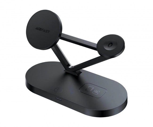 Беспроводной зарядный стенд AceFast E9 3 in 1 With MagSafe Black